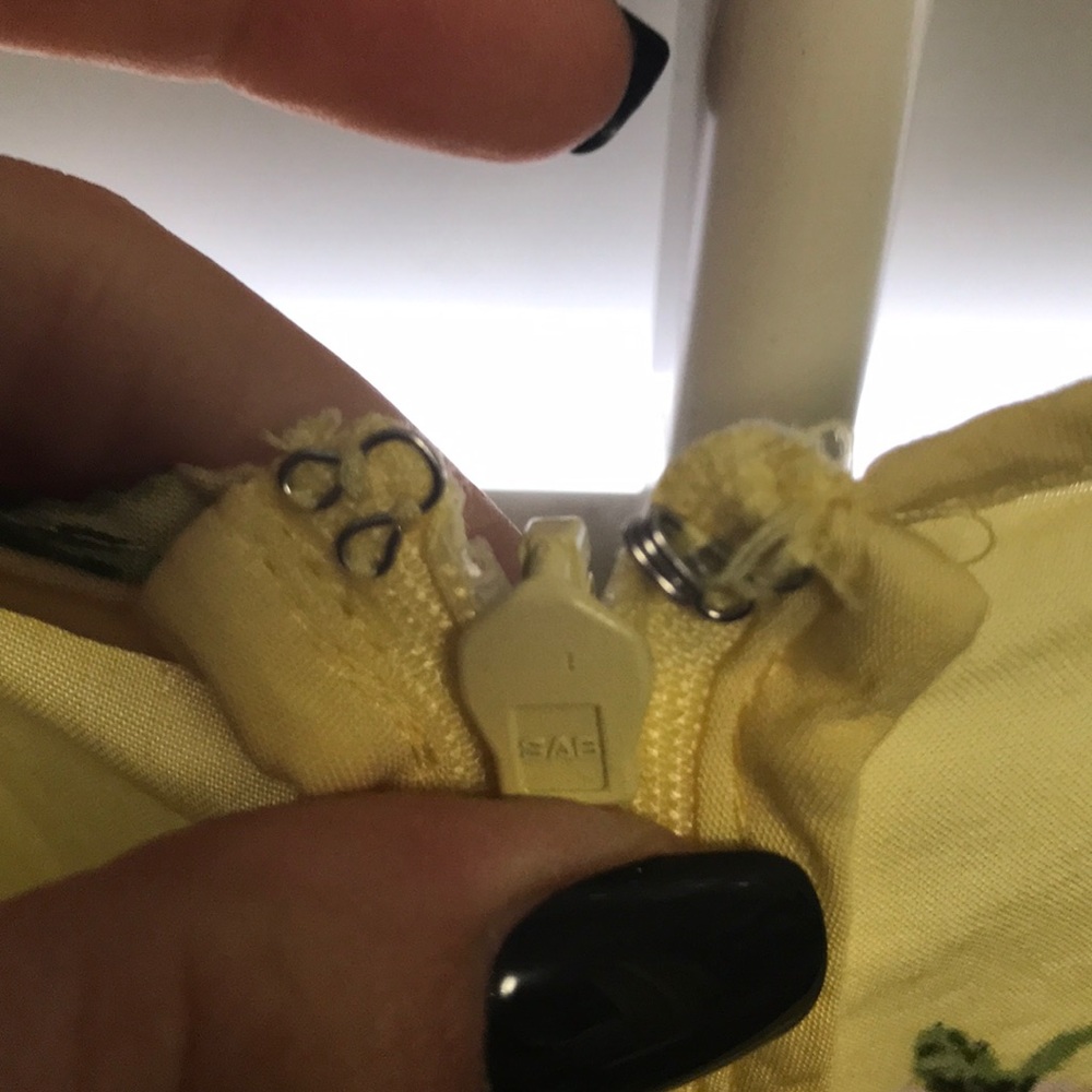 Yellow Spring, skater dress. Size: Small. - Picture 3 of 7